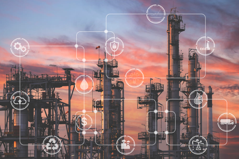 Prisioneiro Parafuso na Indústria Petroquímica